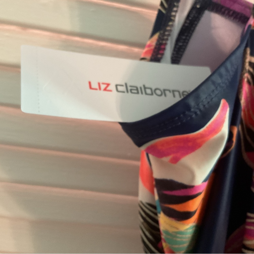 Liz Claiborne Multicolor One Piece Swimsuit